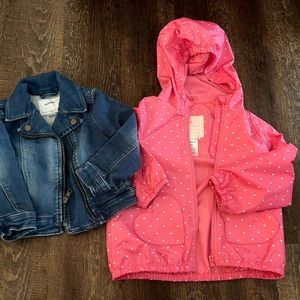 2 jackets- size 3T- excellent condition